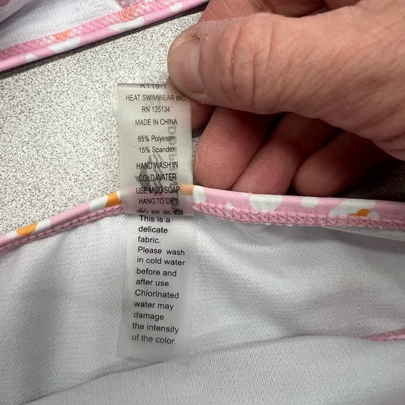 Size 2T Swimsuit & Coverup Bundle - Picture 5 of 8